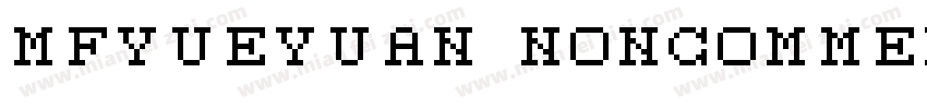 mfyueyuan noncommer字体转换